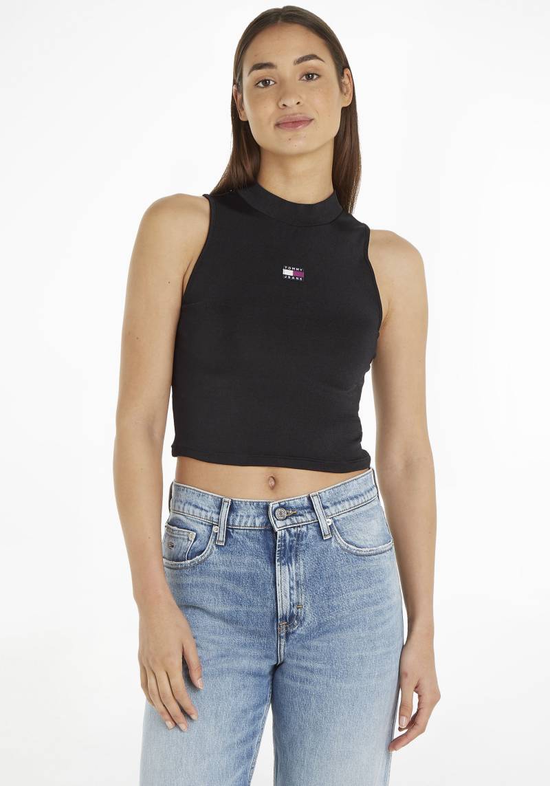 Tommy Jeans Shirttop »BADGE HIGH NECK TANK«, mit Logo-Badge, hohem Rundhals von Tommy Jeans