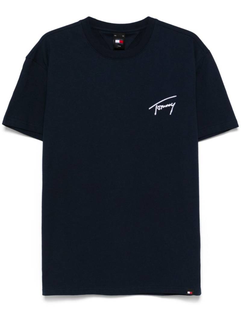 Tommy Jeans Signature-logo T-shirt - Blue von Tommy Jeans