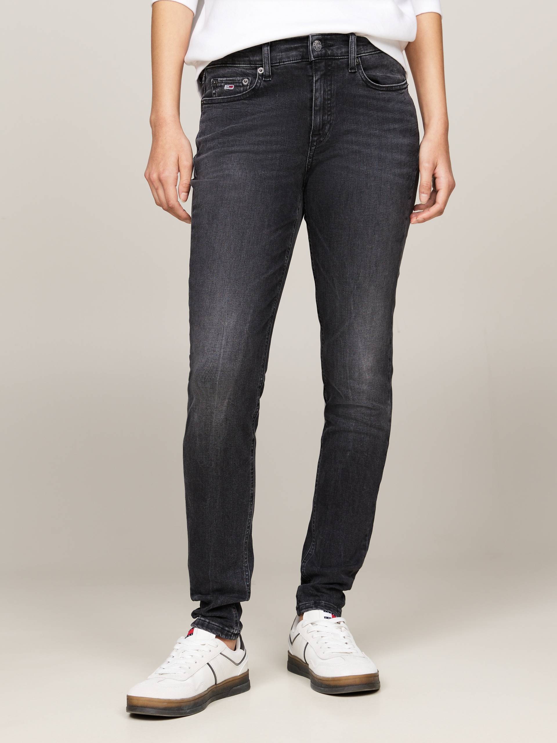 Tommy Jeans Skinny-fit-Jeans »Tommy Jeans - Damenjeans- NORA Mid Rise - Skinny Fit«, mit Waschung, Logo-Badge von Tommy Jeans