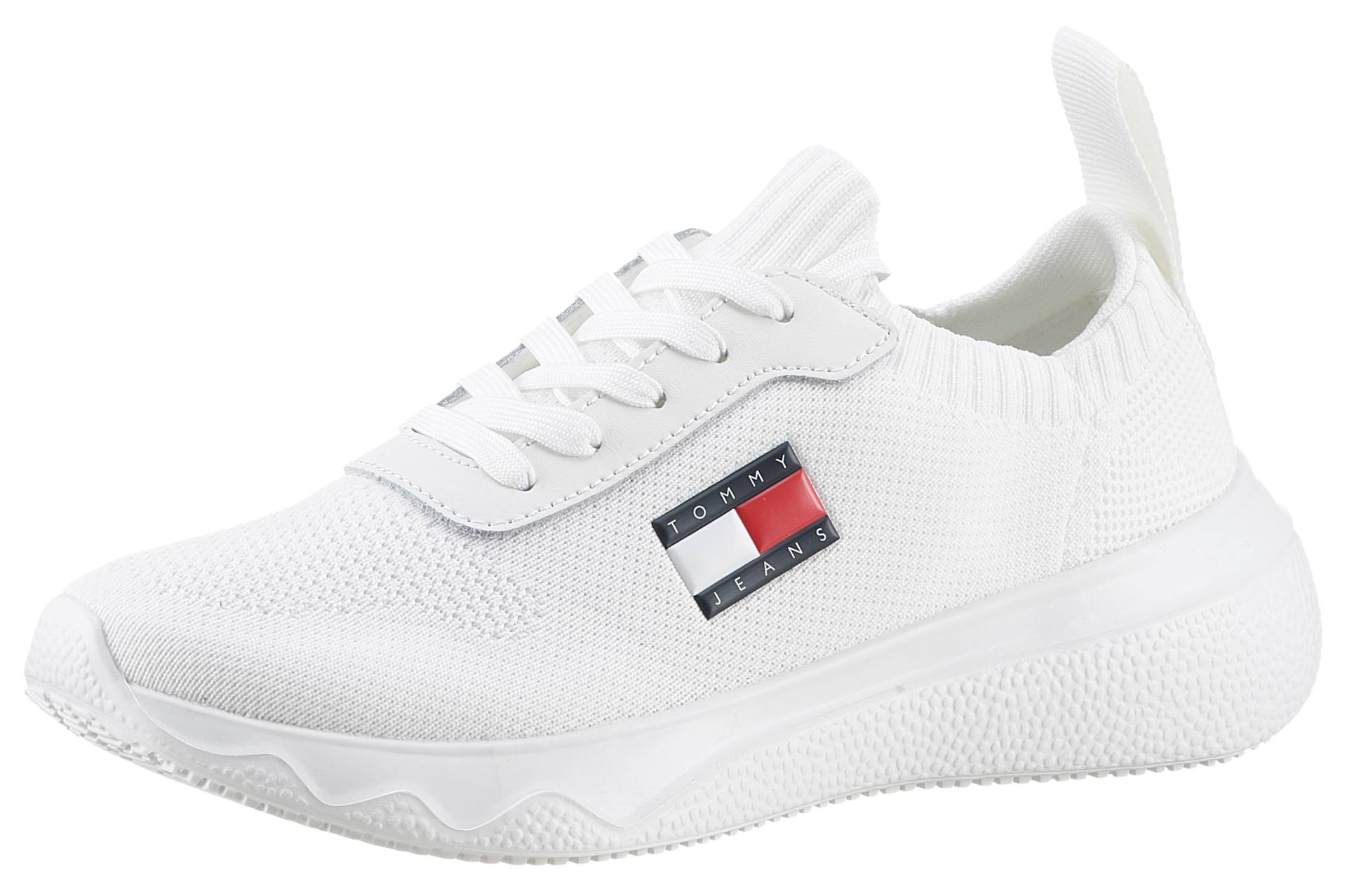 Tommy Jeans Slip-On Sneaker »TJW KNIT RUNNER«, Freizeitschuh, Halbschuh, Schlupfschuh mit seitlicher Logoflagge von Tommy Jeans