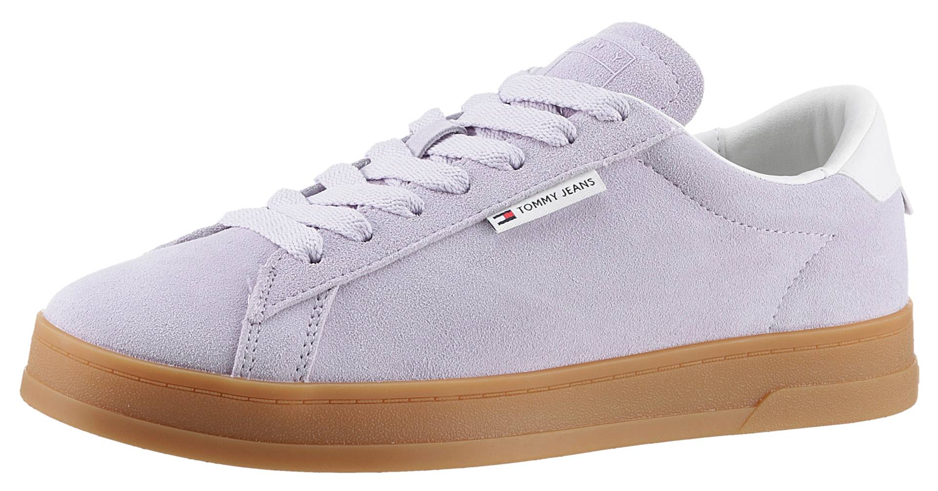 Tommy Jeans Sneaker »TJW COURT SNEAKER SUEDE«, mit seitlichem Label, Freizeitschuh, Halbschuh, Schnürschuh von Tommy Jeans