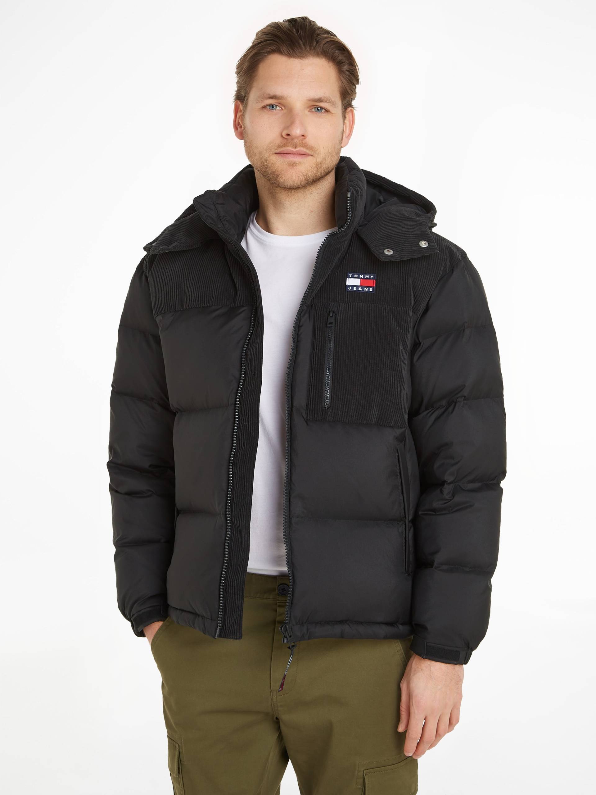 Tommy Jeans Steppjacke »TJM CORD MIX ALASKA PUFFER«, mit Kapuze von Tommy Jeans