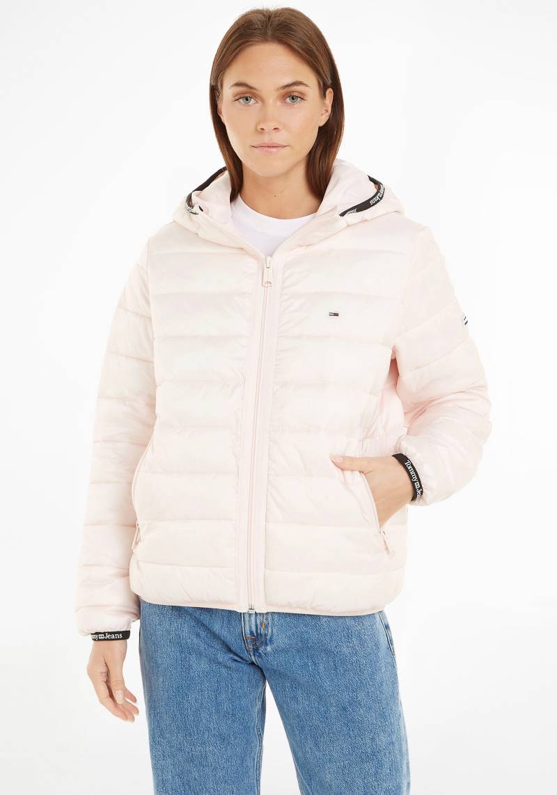 Tommy Jeans Steppjacke »TJW QUILTED TAPE HOODED JACKET«, mit Kapuze, mit Tommy Jeans Branding-Bündchen von Tommy Jeans