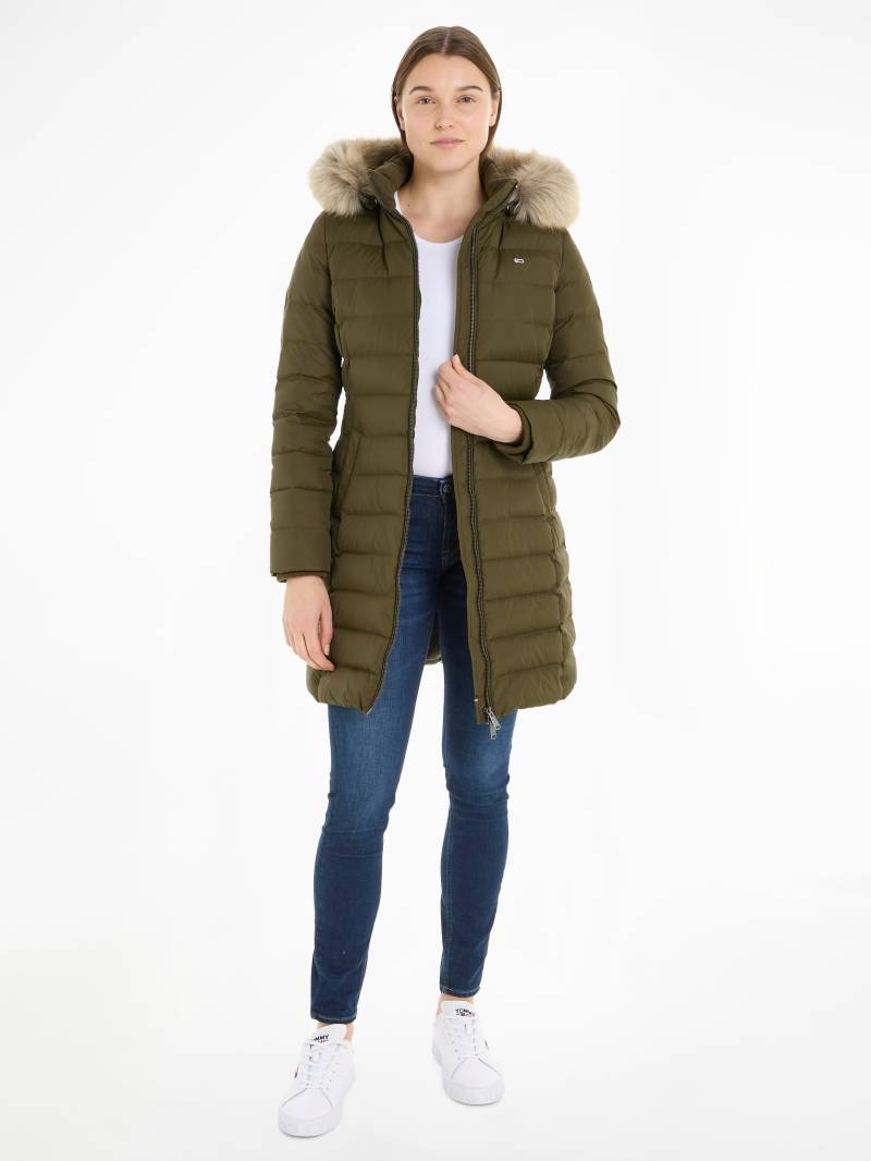 Tommy Jeans Daunenmantel »TJW ESSENTIAL HOODED DOWN COAT«, mit abnehmbarem Fellimitat an der Kapuze von Tommy Jeans