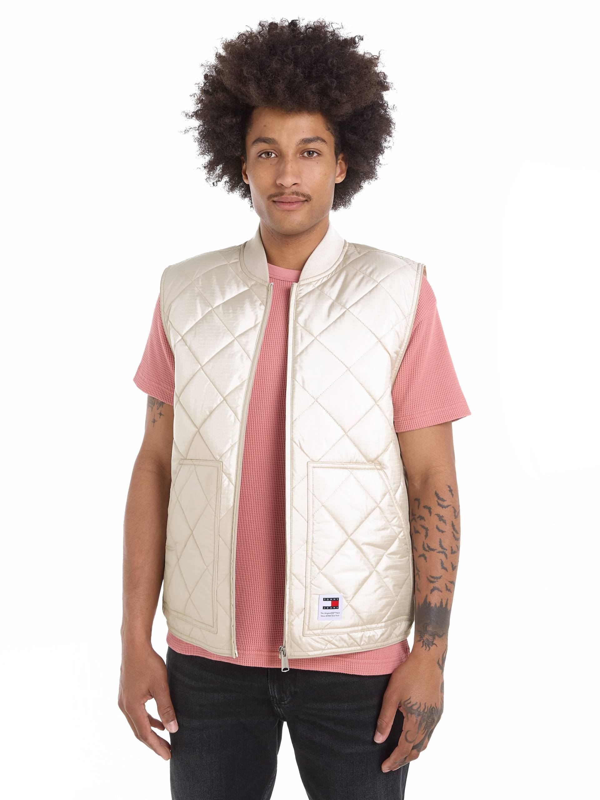 Tommy Jeans Steppweste »TJM REG ENTRY VEST«, mit modischem Rautenmuster von Tommy Jeans