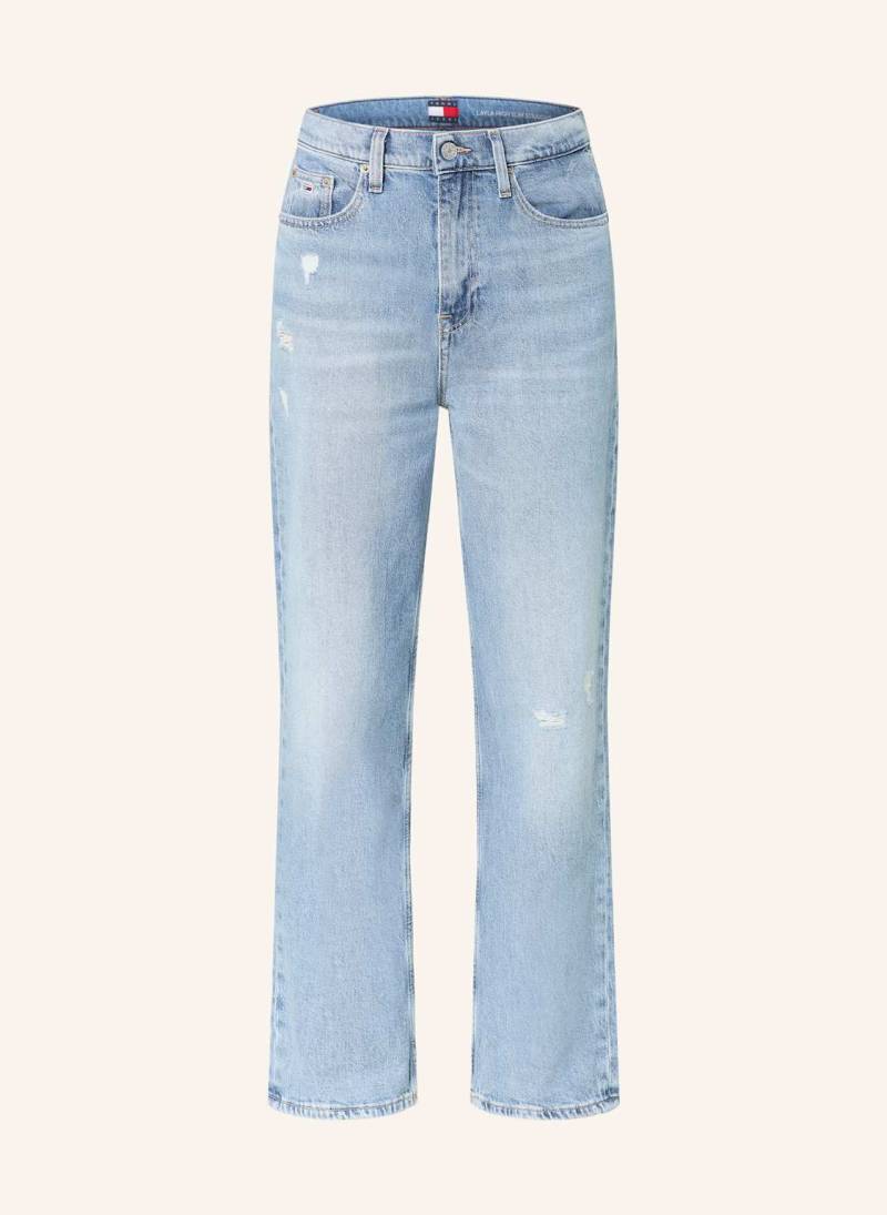 Tommy Jeans Straight Jeans Layla blau von Tommy Jeans