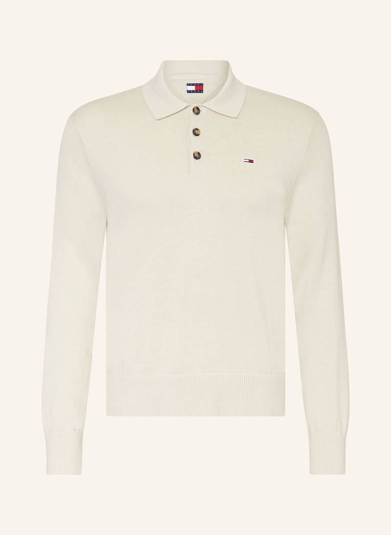 Tommy Jeans Strick-Poloshirt beige von Tommy Jeans