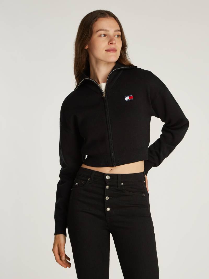 Tommy Jeans Strickjacke »TJW CRP BADGE ZIP THRU CARDIGAN«, in Cropped Form von Tommy Jeans