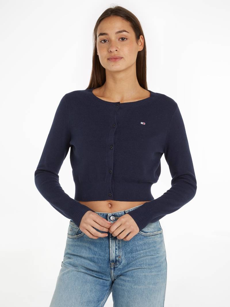 Tommy Jeans Strickjacke »TJW CRP ESSENTIAL CARDIGAN«, mit Logostickerei von Tommy Jeans