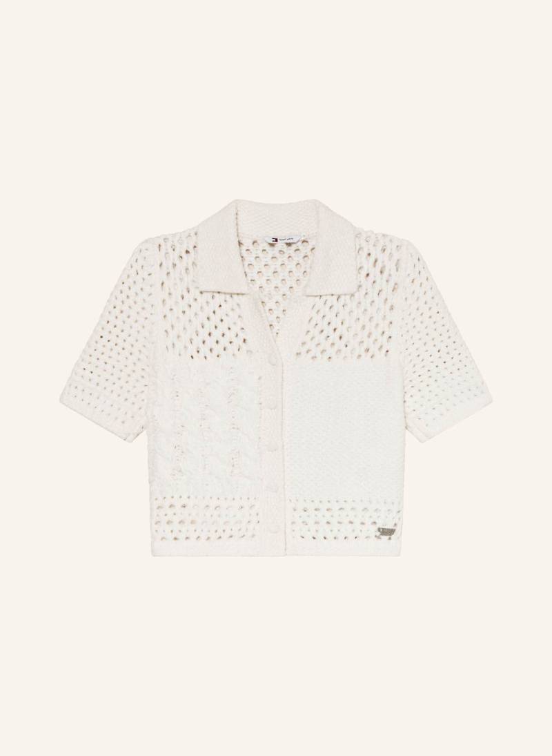 Tommy Jeans Strickjacke weiss von Tommy Jeans
