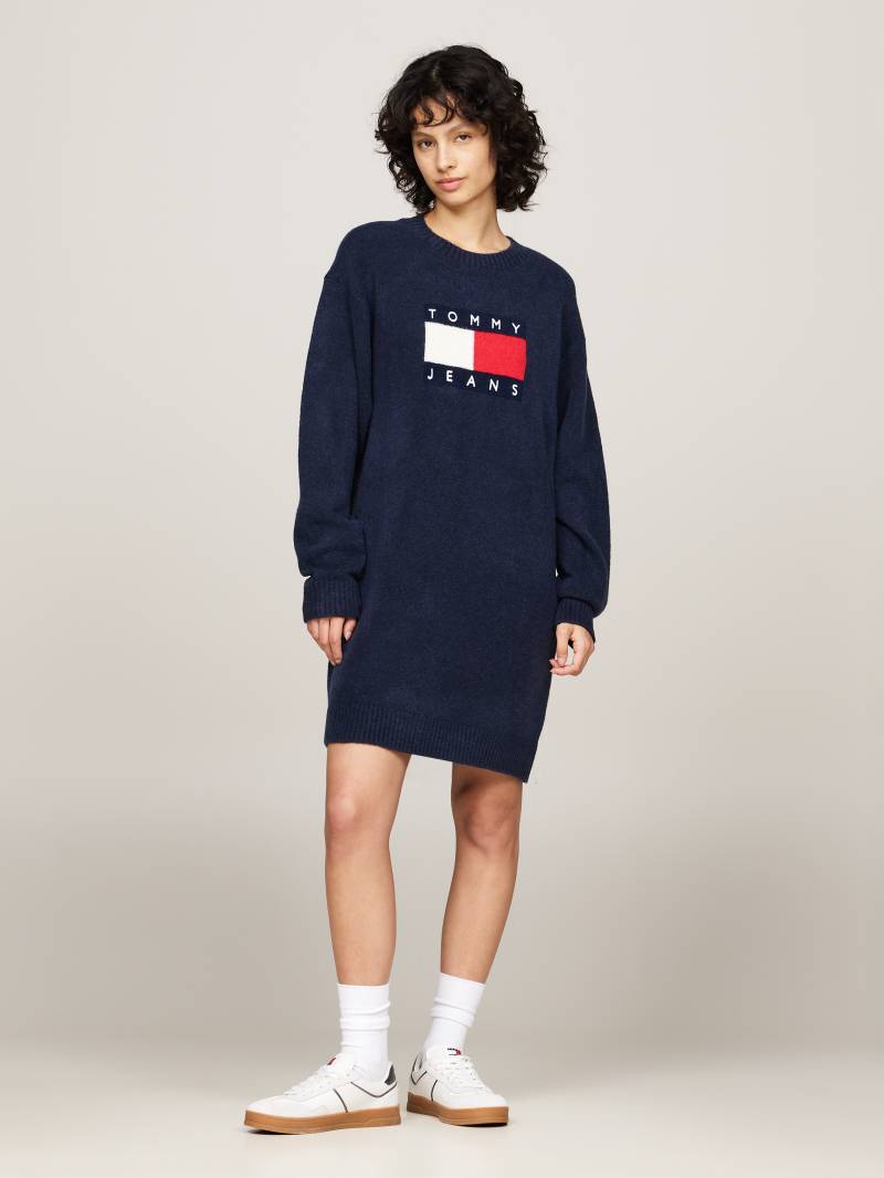 Tommy Jeans Strickkleid »TJW MLNGE FLAG SWEATER DRESS EXT«, mit Logo-Flag von Tommy Jeans