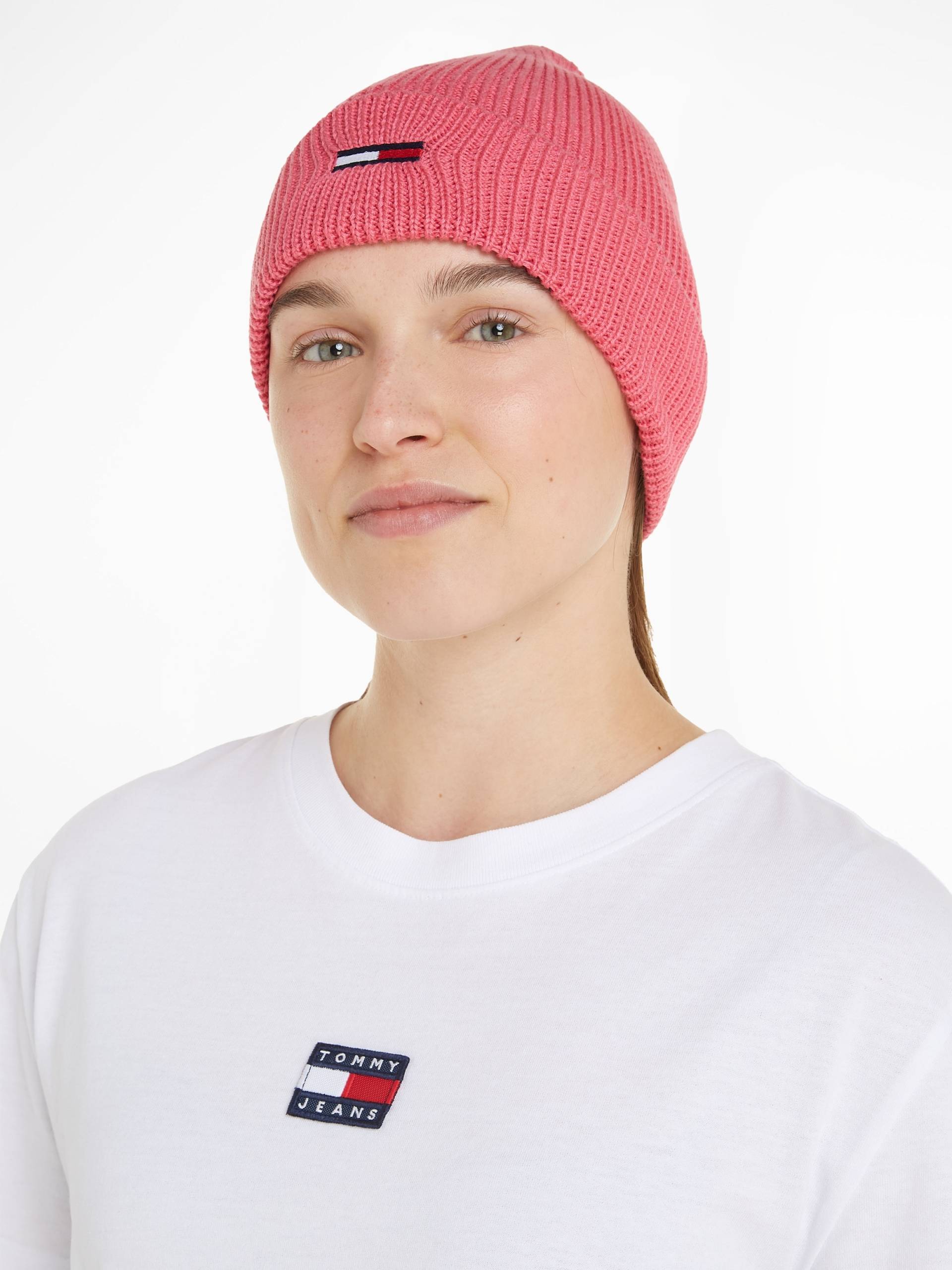 Tommy Jeans Strickmütze »TJW ELONGATED FLAG BEANIE« von Tommy Jeans