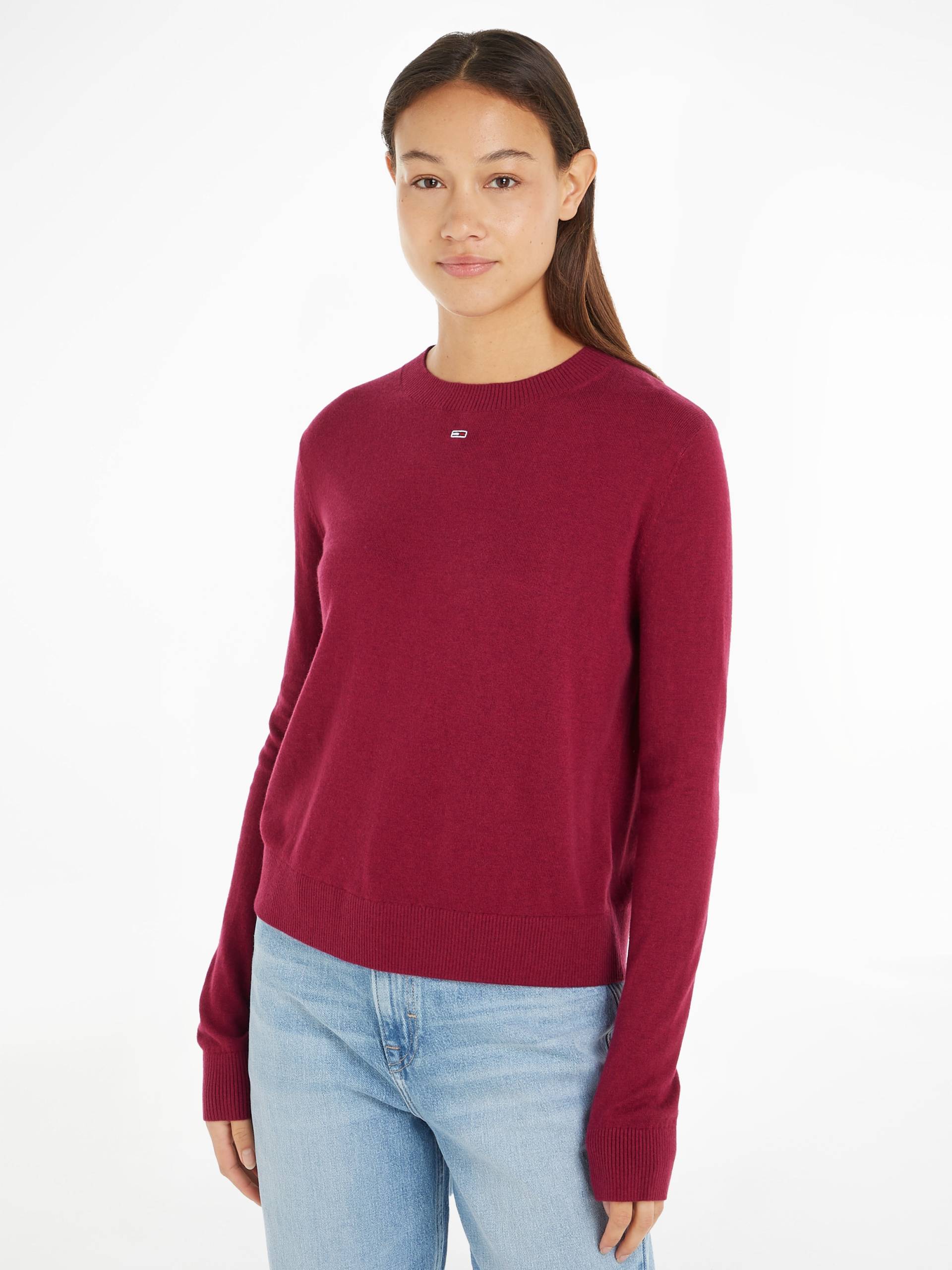 Tommy Jeans Strickpullover »TJW ESSENTIAL CREW NECK SWEATER«, mit Logostickerei Tommy Jeans Strickpullover »TJW ESSENTIAL CREW NECK SWEATER«, mit Logostickerei von Tommy Jeans