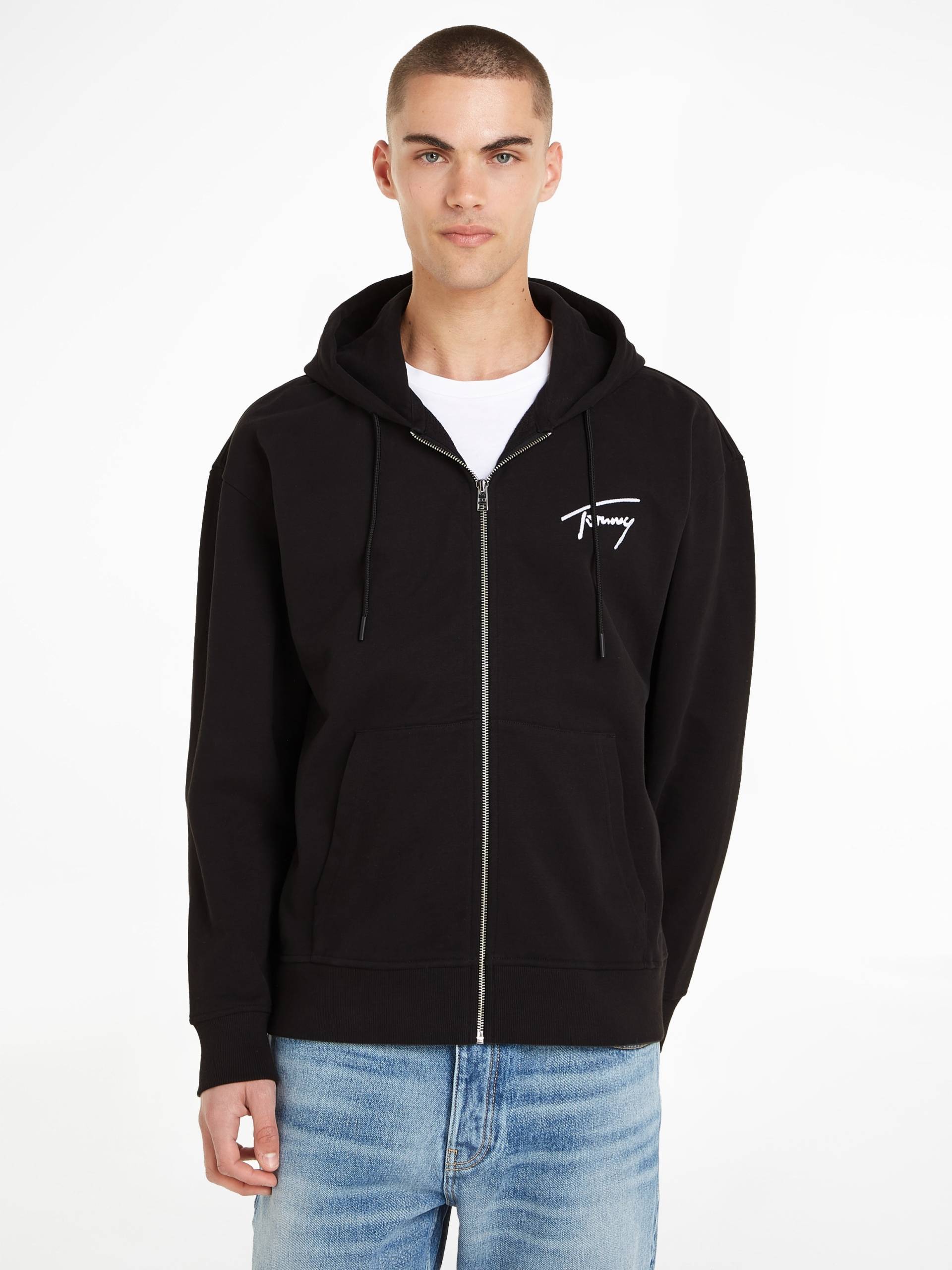 Tommy Jeans Sweatjacke »TJM RLX SIGNATURE ZIP-THRU EXT«, mit Kordel von Tommy Jeans