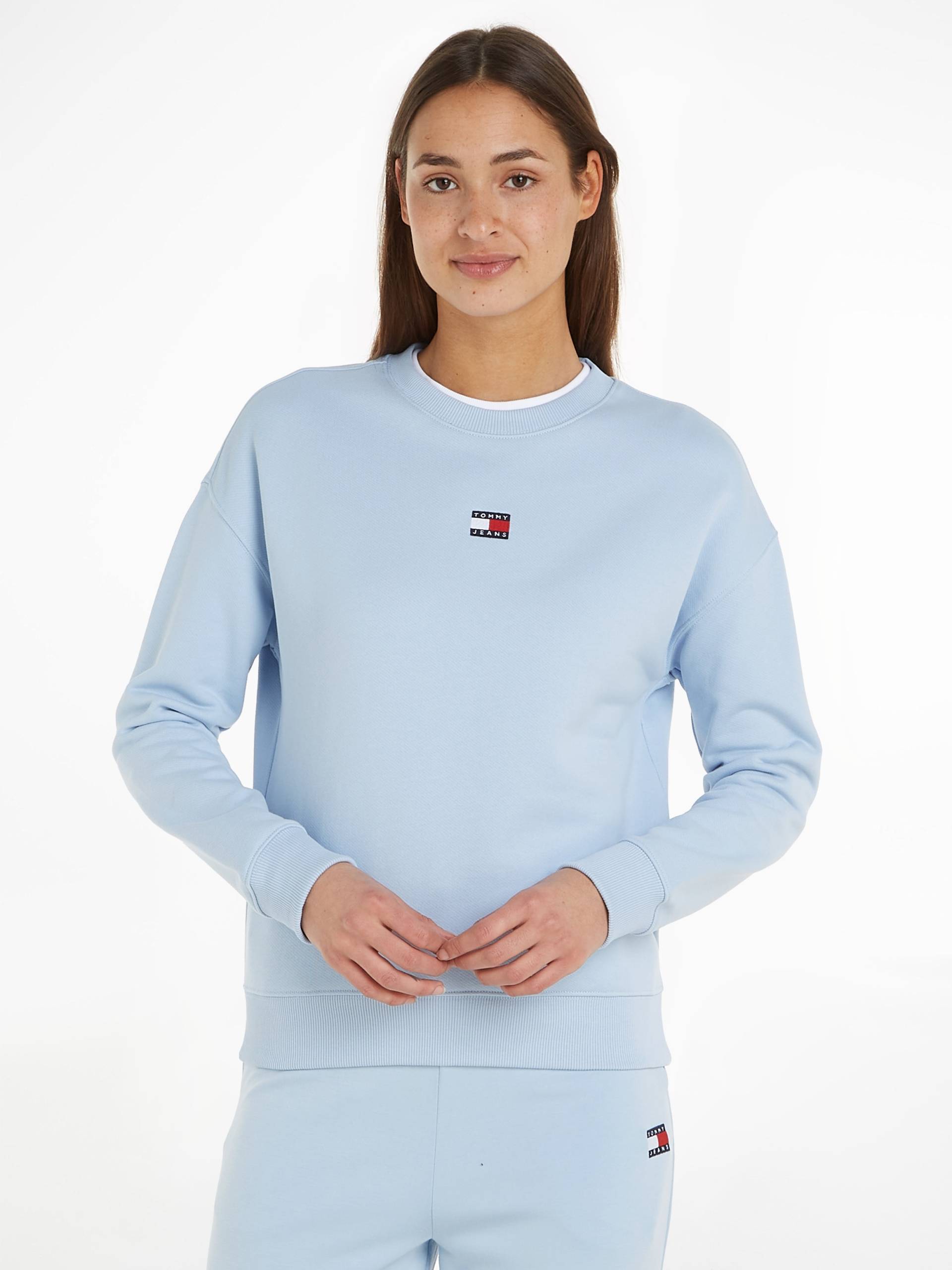 Tommy Jeans Sweatshirt, mit Dropshoulder-Design und Frontlogo von Tommy Jeans