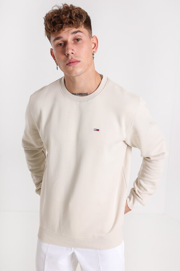 Tommy Jeans Flag Sweatshirt | Plaza Taupe | Herren  | S von Tommy Jeans