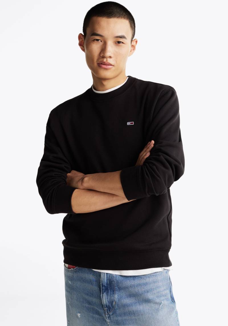 Tommy Jeans Sweatshirt »TJM REG S FLAG CREW«, mit bestickten Markenlogo auf Brusthöhe von Tommy Jeans