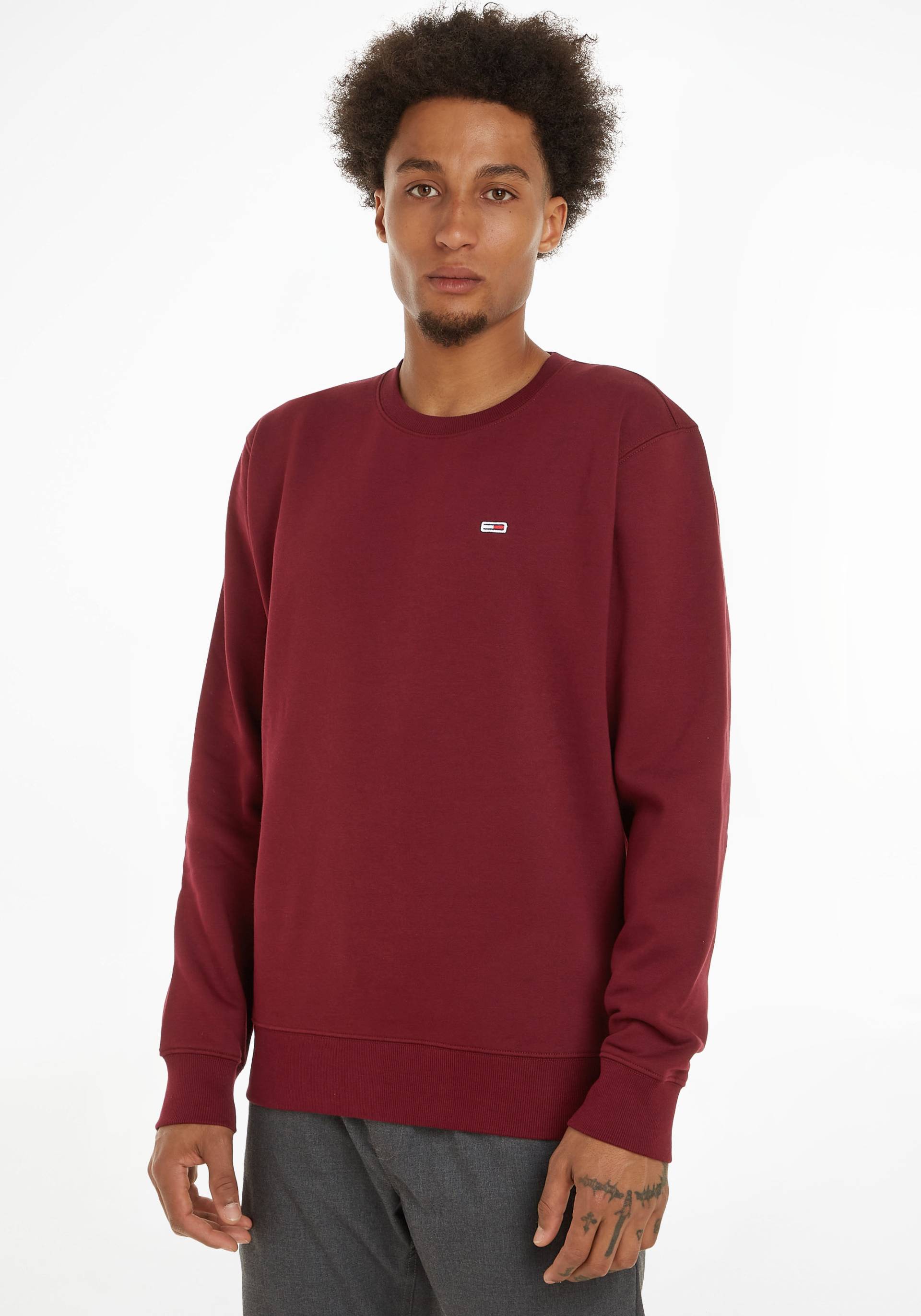 Tommy Jeans Sweatshirt »TJM REGULAR FLEECE C NECK«, mit Markenlogo auf der Brust von Tommy Jeans