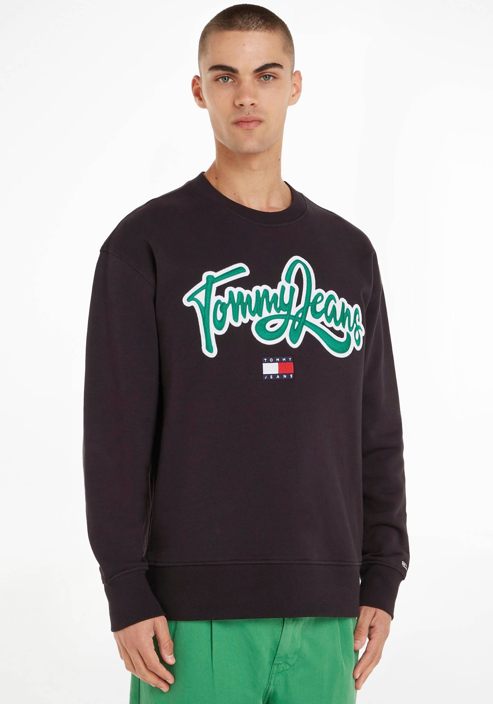 Tommy Jeans Sweatshirt »TJM RLX COLLEGE POP TEXT CREW«, mit grossem Logoschriftzug auf der Vorderseite von Tommy Jeans