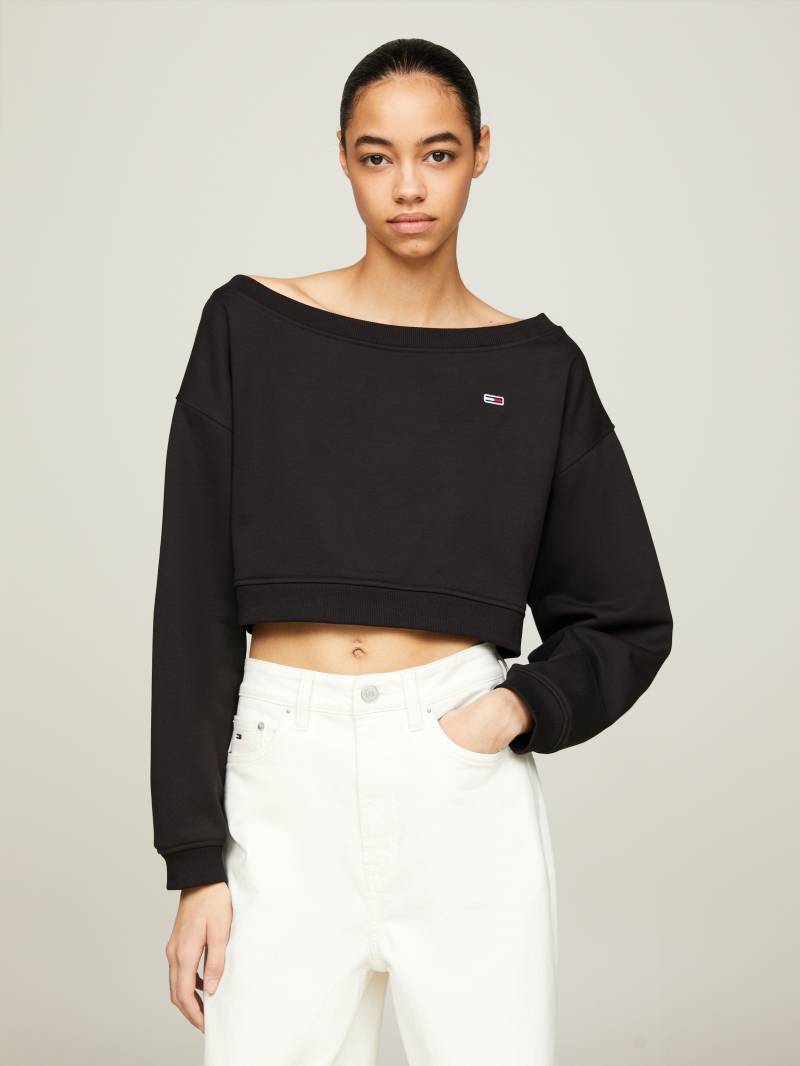 Tommy Jeans Sweatshirt »TJW CRP OFF SHOULDER CREW«, mit Tommy Jeans Markenlabel von Tommy Jeans