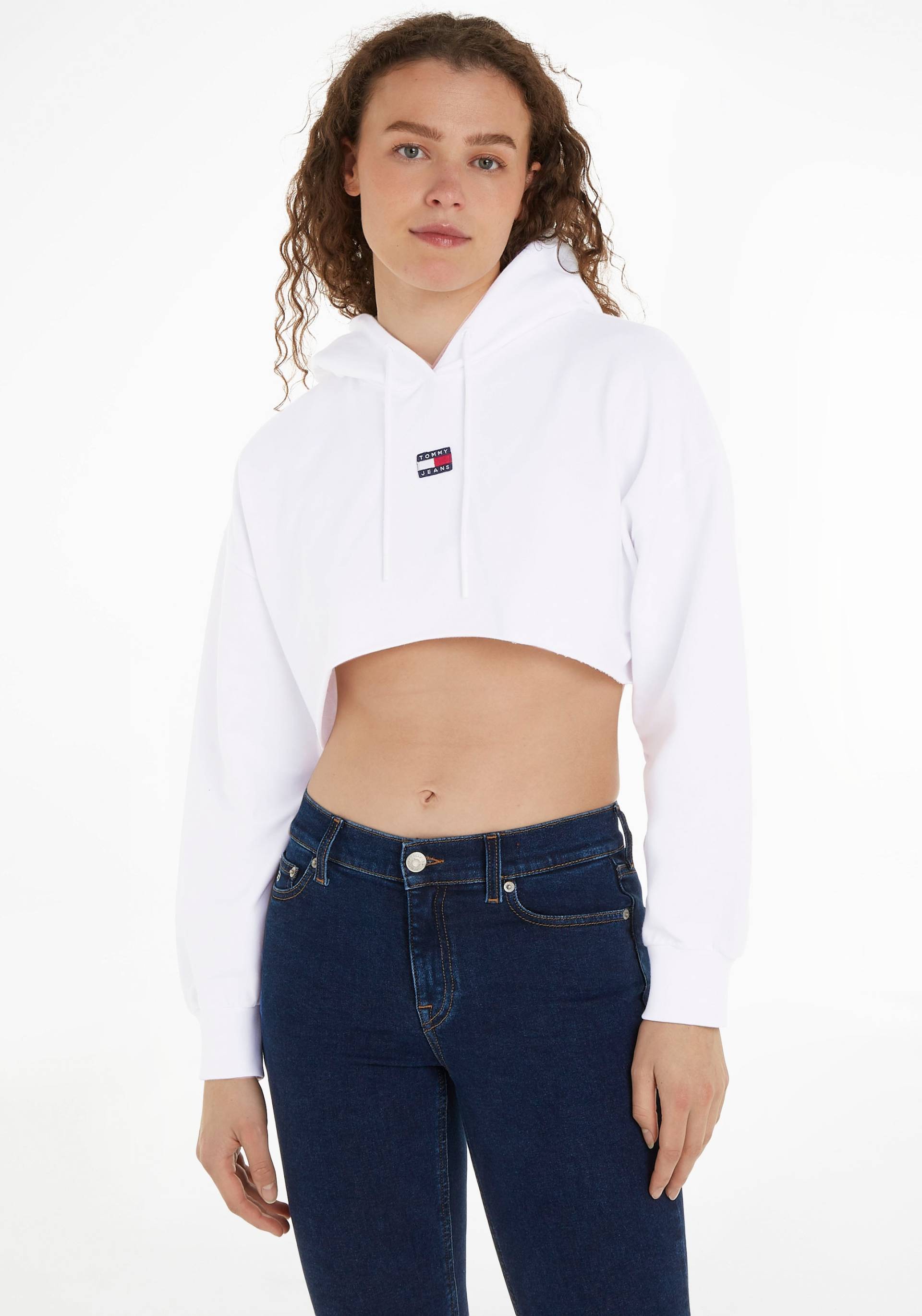 Tommy Jeans Sweatshirt »TJW SPR CRP XS BADGE HOODIE«, mit Tommy Jeans Logobadge Tommy Jeans Sweatshirt »TJW SPR CRP XS BADGE HOODIE«, mit Tommy Jeans Logobadge von Tommy Jeans