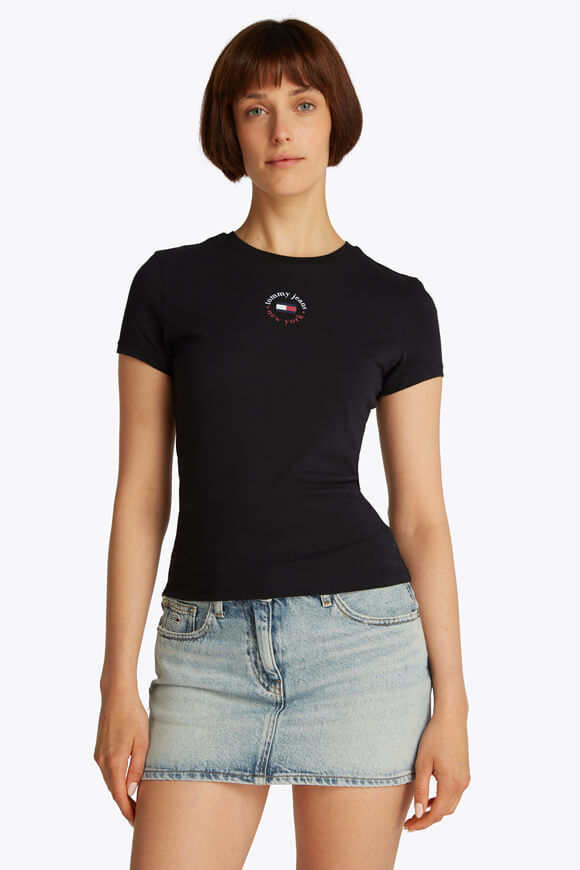 Tommy Jeans T-Shirt | Black | Damen  | S von Tommy Jeans