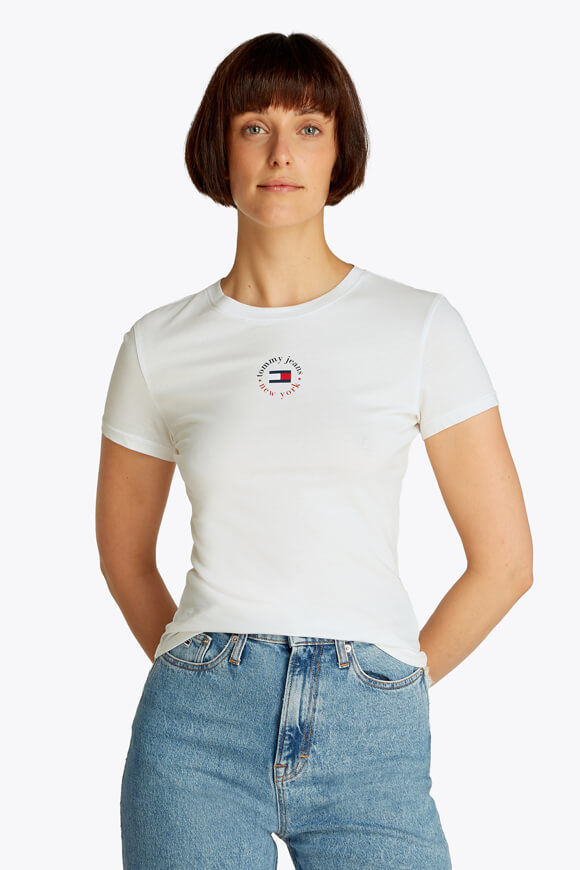 Tommy Jeans T-Shirt | Offwhite | Damen  | M von Tommy Jeans