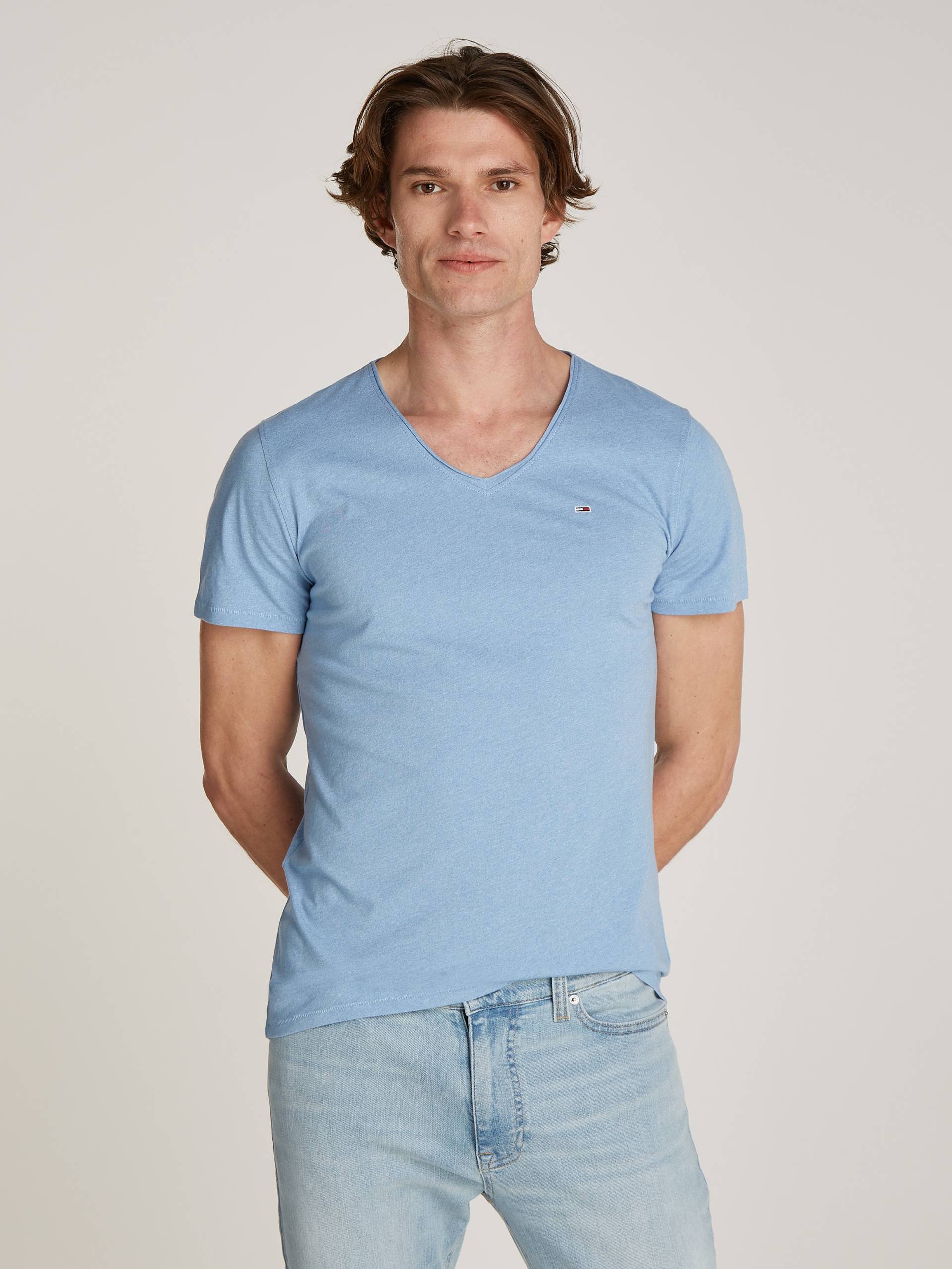 Tommy Jeans T-Shirt »TJM XSLIM JASPE V«, mit V-Ausschnitt von Tommy Jeans