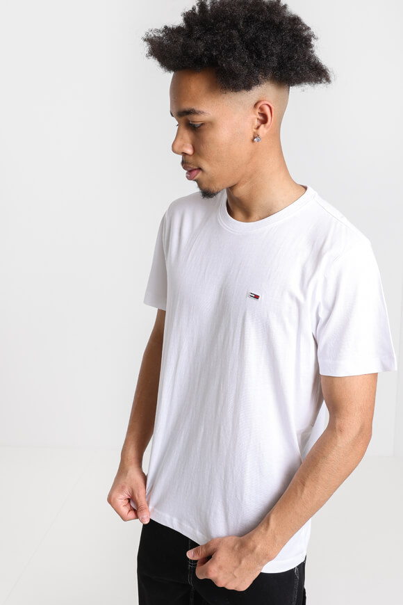 Tommy Jeans T-Shirt | White | Herren  | L von Tommy Jeans