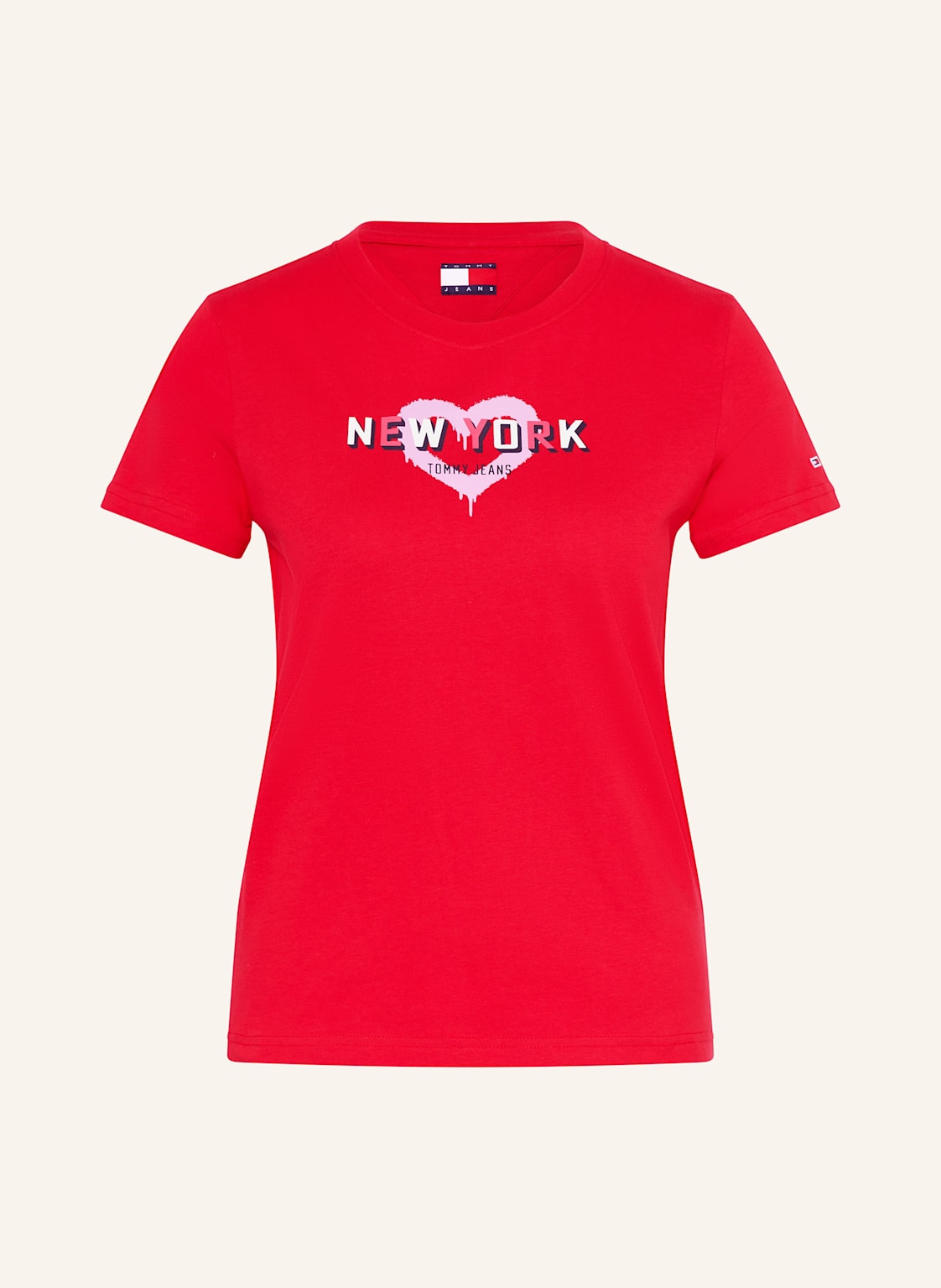 Tommy Jeans T-Shirt rot Tommy Jeans T-Shirt rot von Tommy Jeans