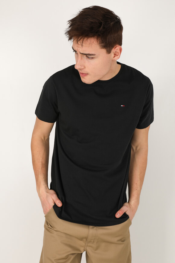 Tommy Jeans T-Shirt | Black | Herren  | L von Tommy Jeans