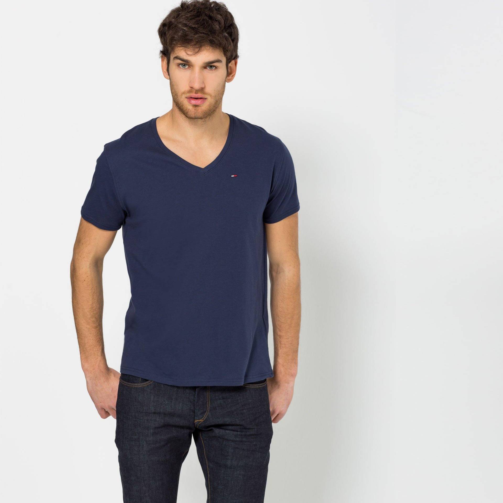 Tommy Jeans - T-Shirt, Modern Fit, kurzarm, für Herren, Marine, Größe XL von Tommy Jeans