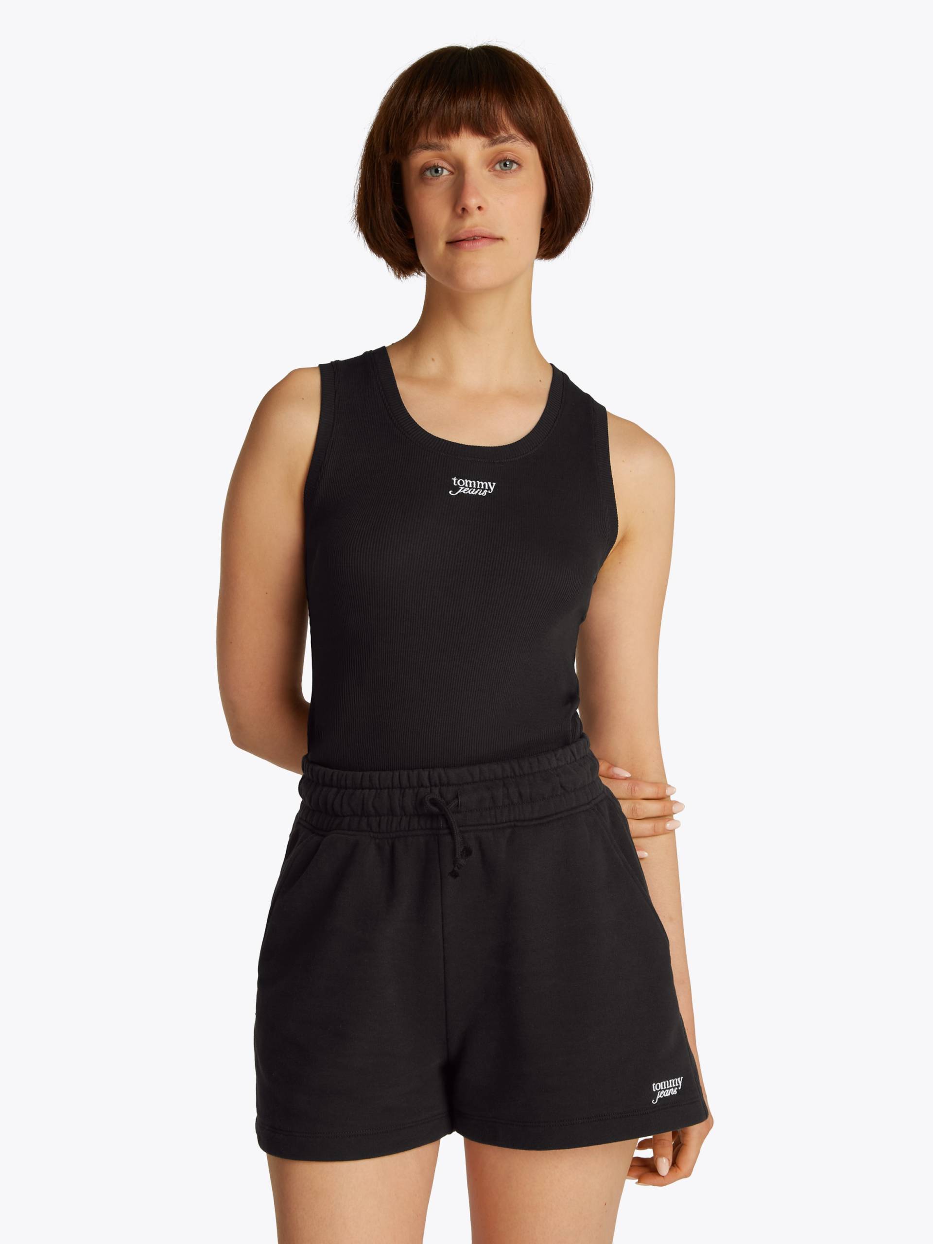 Tommy Jeans Tanktop »TJW SLIM SCRIPT RIB TANK TOP«, mit Logostickerei Tommy Jeans Tanktop »TJW SLIM SCRIPT RIB TANK TOP«, mit Logostickerei von Tommy Jeans