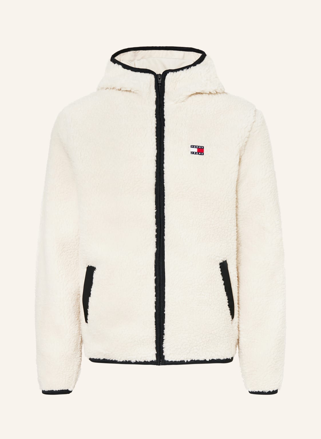 Tommy Jeans Teddyfell-Jacke beige von Tommy Jeans