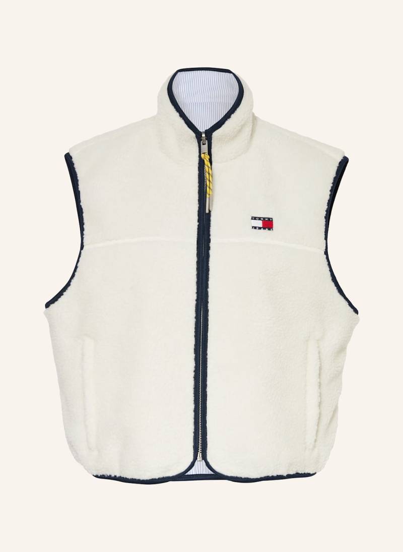 Tommy Jeans Teddyfell-Weste Zum Wenden weiss von Tommy Jeans