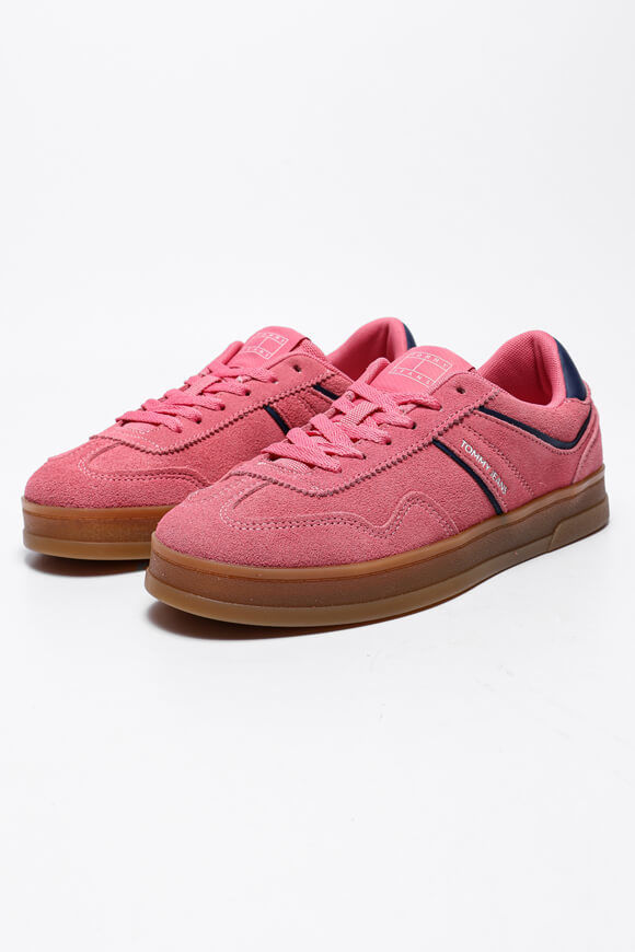 Tommy Jeans The Greenwich Suede Sneaker | Preppy Pink | Damen  | EU36 von Tommy Jeans