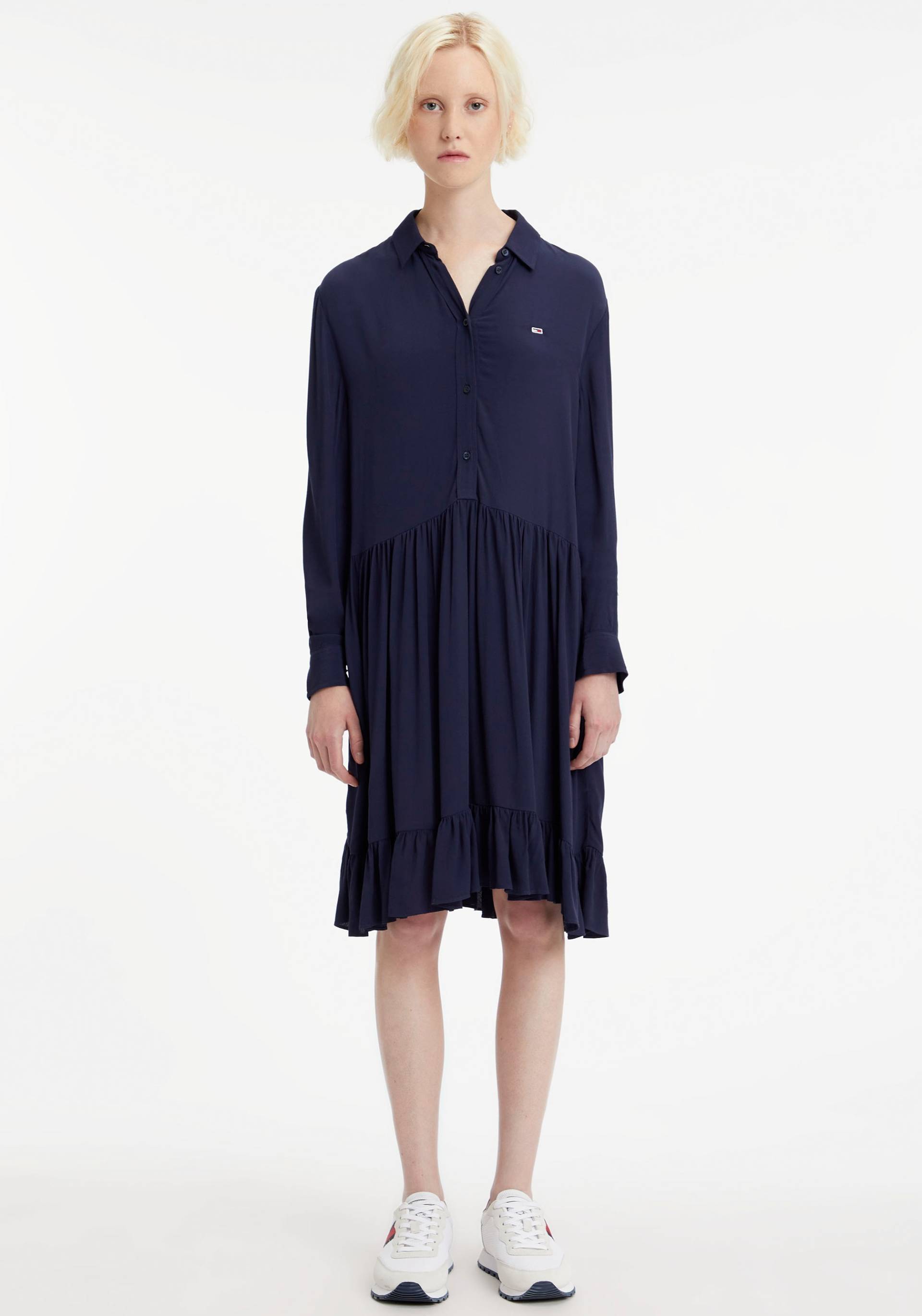 Tommy Jeans Volantkleid »TJW TIERED SHIRT DRESS«, mit Tommy Jeans Logo-Flag von Tommy Jeans