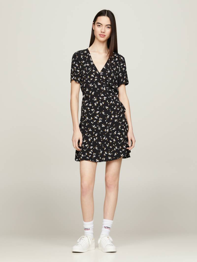 Tommy Jeans Wickelkleid »TJW FLORAL RUFFLE WRAP DRESS«, mit V-Ausschnitt von Tommy Jeans