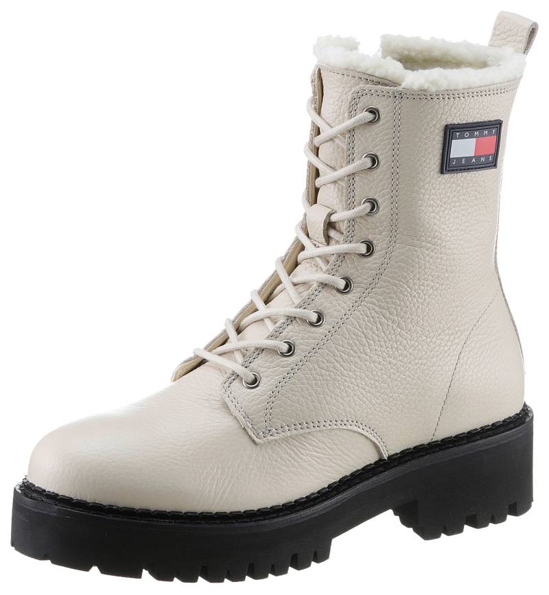 Tommy Jeans Winterstiefelette »TJW URBAN BOOT TUMBLED LTR WL«, mit seitlicher Logoflagge von Tommy Jeans