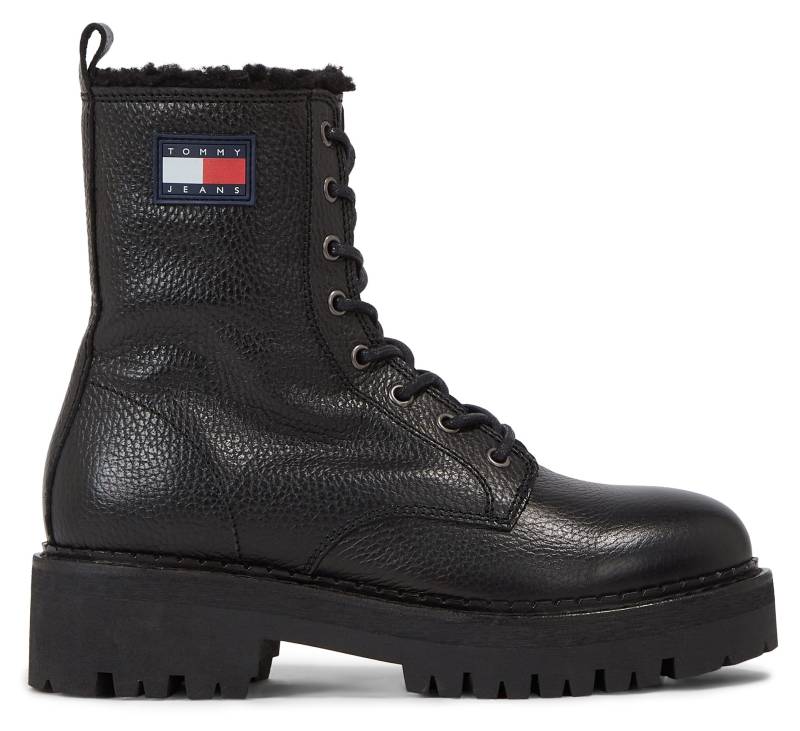 Tommy Jeans Winterstiefelette »TJW URBAN BOOT TUMBLED LTR WL«, mit seitlicher Logoflagge von Tommy Jeans