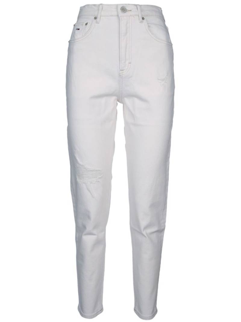 Tommy Jeans distressed-finish skinny jeans - White von Tommy Jeans