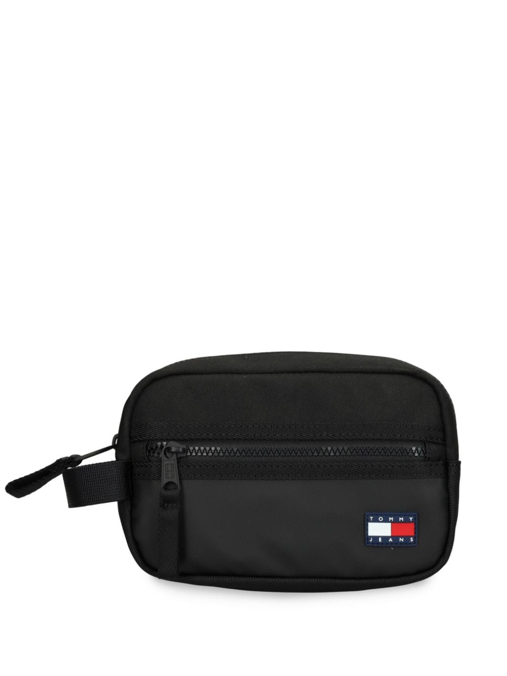 Tommy Jeans logo-rubberised wash bag - Black von Tommy Jeans