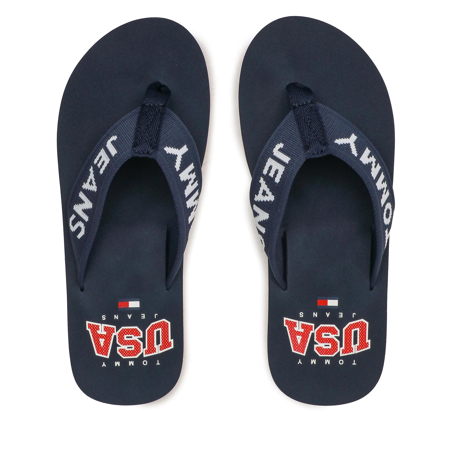 Zehentrenner Tommy Jeans Flip Flop Logo Tape EM0EM01147 Dunkelblau von Tommy Jeans