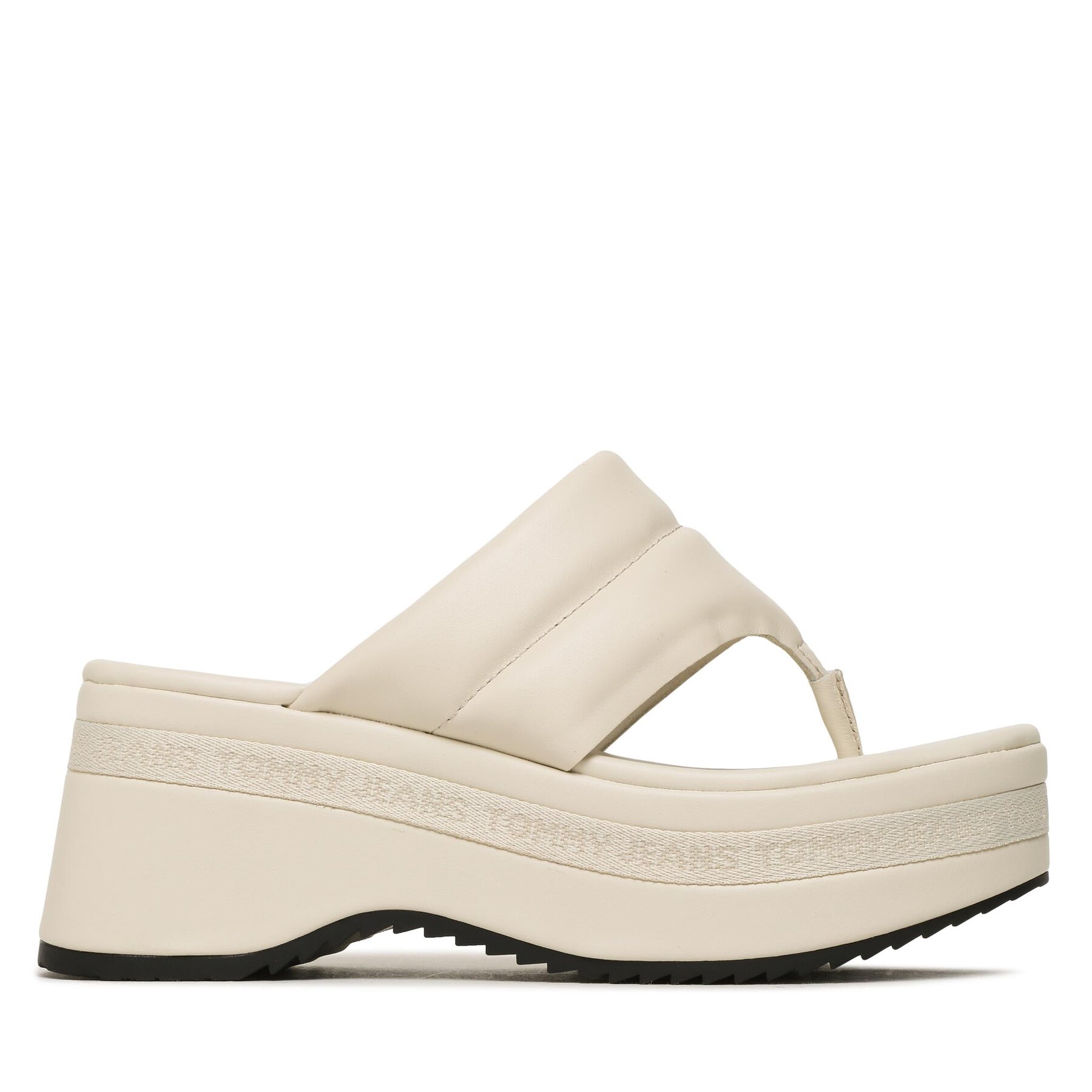 Zehentrenner Tommy Jeans Sandal Padded EN0EN02075 Beige von Tommy Jeans