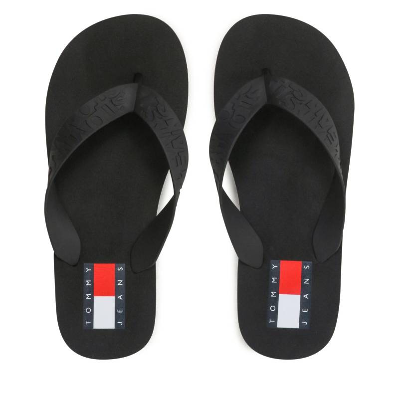 Zehentrenner Tommy Jeans Tjw Flag Eva Beach Sandal EN0EN02194 Schwarz von Tommy Jeans