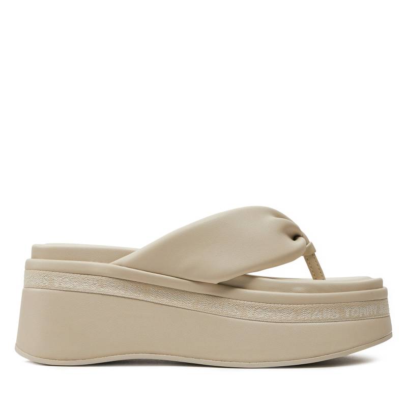 Zehentrenner Tommy Jeans Tjw Wedge Sandal EN0EN02457 Beige von Tommy Jeans