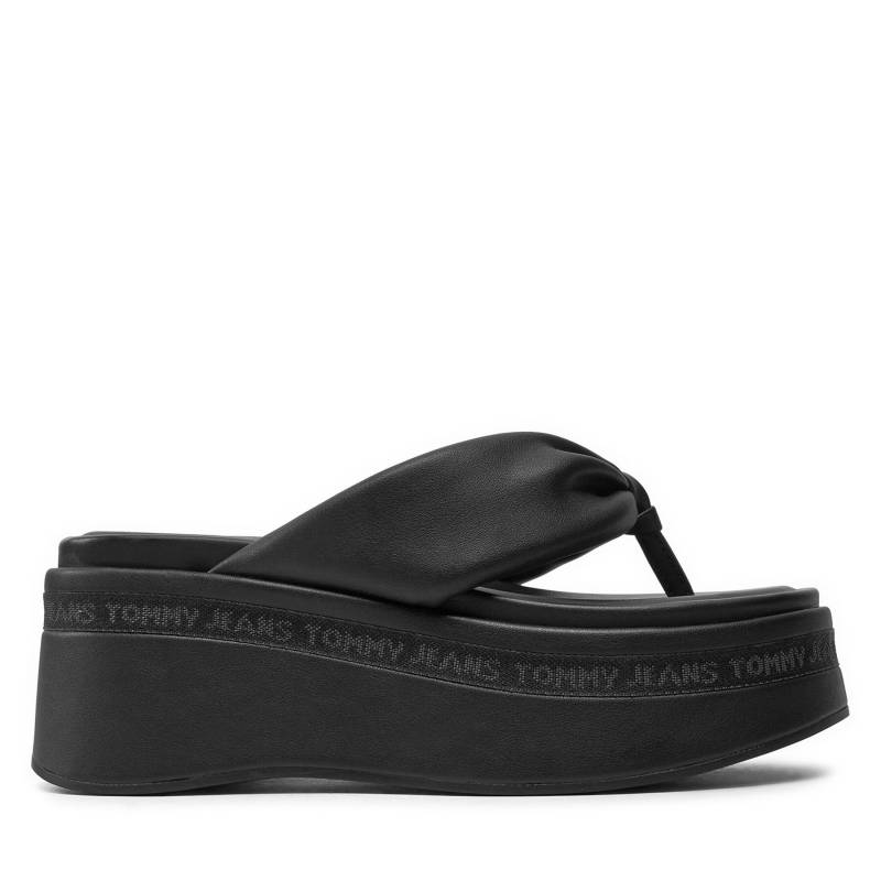 Zehentrenner Tommy Jeans Tjw Wedge Sandal EN0EN02457 Schwarz von Tommy Jeans