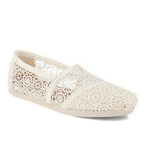 Toms Crochet Damen Slipper Creme von Toms