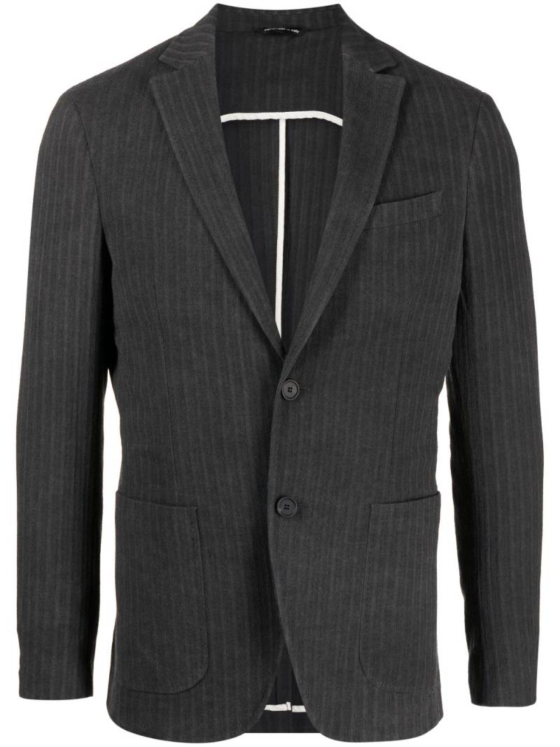 Tonello striped single-breasted blazer - Grey von Tonello