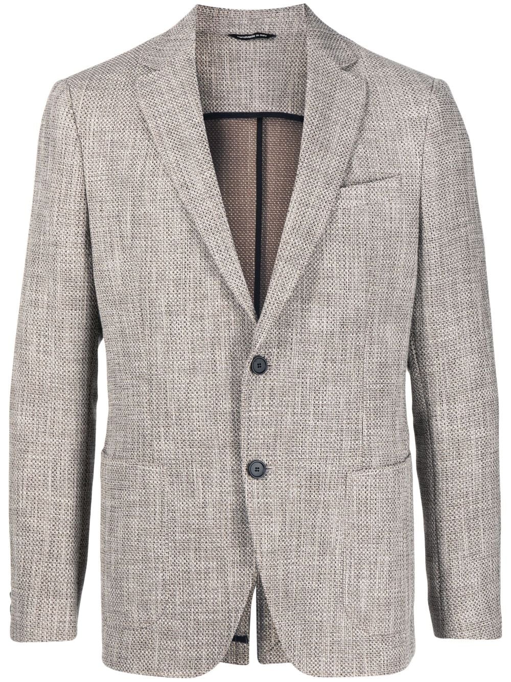 Tonello textured single-breasted blazer - Neutrals von Tonello